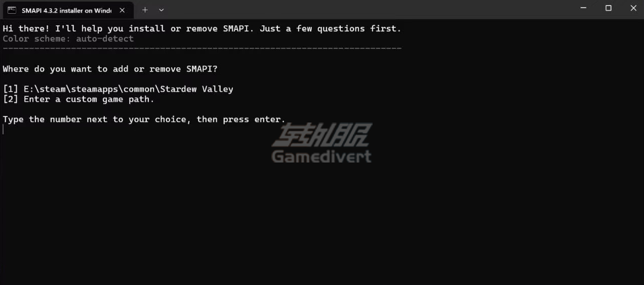 两次选项都选择 1 然后按回车键 两次选项都选择 1 然后按回车键