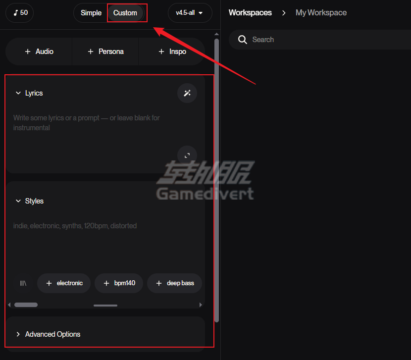 自定义模式 Suno AI,Suno AI v5, Suno AI 会员订阅,Suno AI Pro会员,人工智能音乐生成, 音乐生成AI, 音乐制作工具, 音乐制作平台, Suno Studio, AI音乐创作, 音乐生成AI对比, 音乐生成AI工具, 音乐生成AI技巧, 音乐生成AI教程