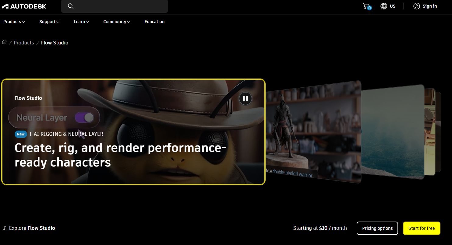 Autodesk Flow Studio会员充值_Autodesk Flow Studio  Pro会员订阅_Wonder Studio会员代充代购