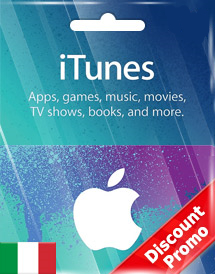 苹果iTunes礼品卡 苹果ID充值 App Store兑换码/点卡 (意大利)
